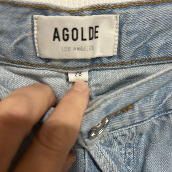 Agolde Women's Button Fly Denim Size 28 Slouchy Soft Jeans - Picture 2 of 6